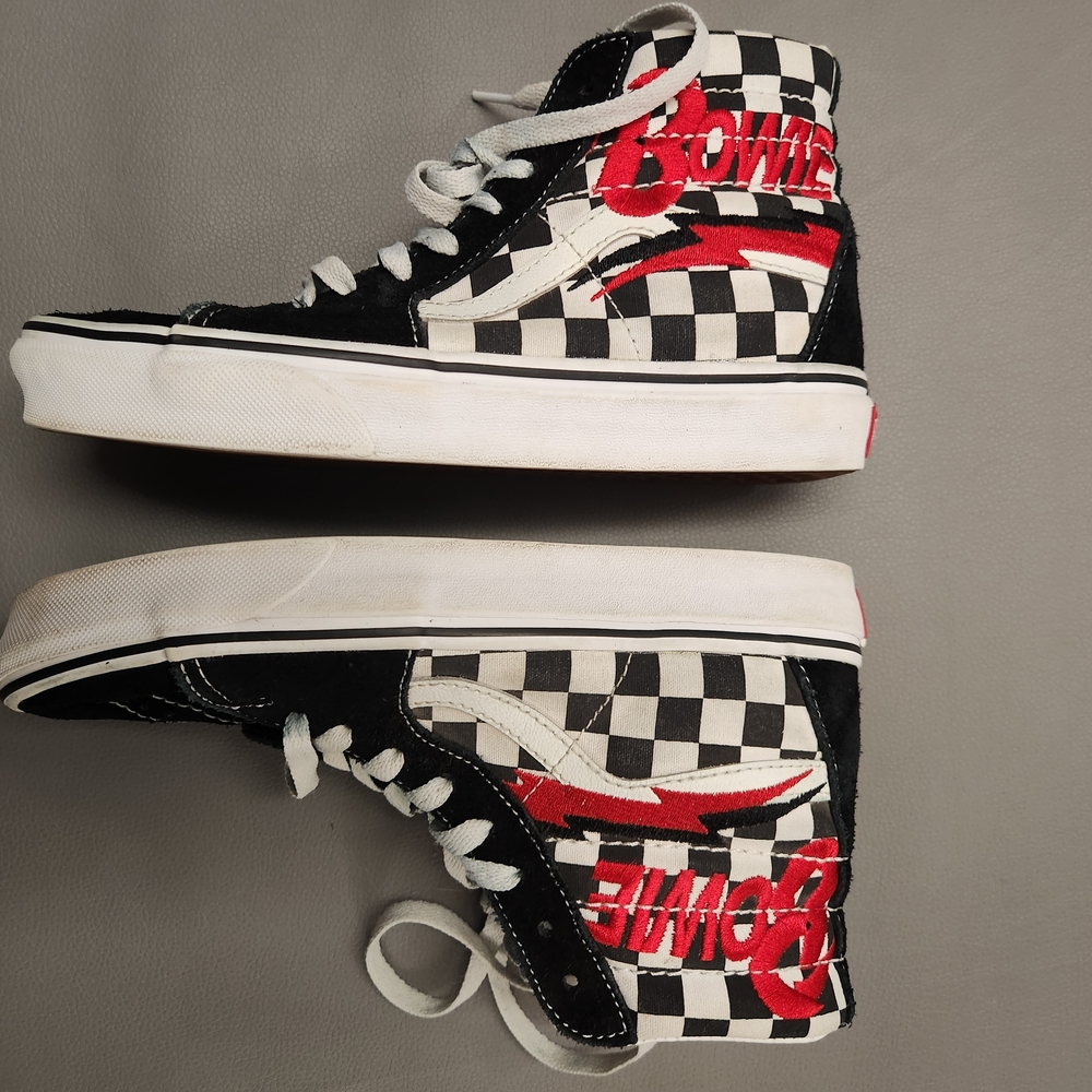 Vans David Bowie Checkered High-Top Sneakers - Picture 3 of 7